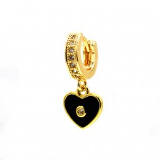 UHANI PEARL BLACK HEART GOLD