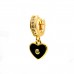 UHANI PEARL BLACK HEART GOLD