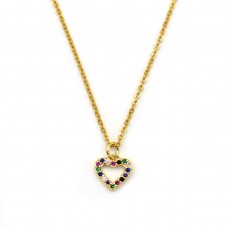 VERIŽICA HEART COLOR GOLD