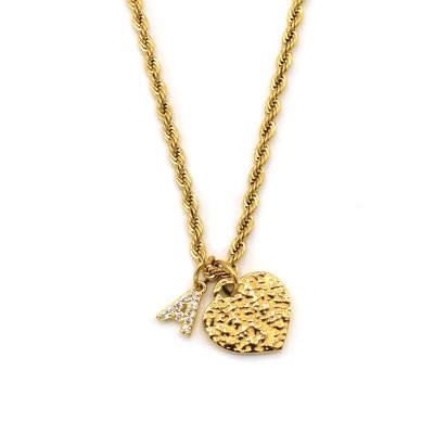 VERIŽICA HEART LETTER GOLD