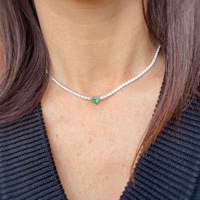 VERIŽICA CHOCKER TENNIS GREEN HEART