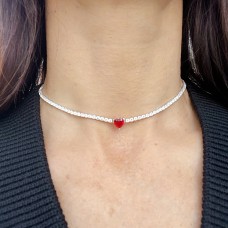 VERIŽICA CHOCKER TENNIS RED HEART 