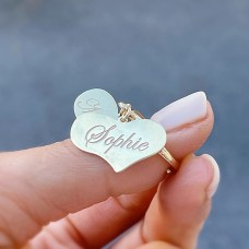 PRSTAN CUORE Z 2 GRAVIRANIMA VISEČIMA SRČKOMA